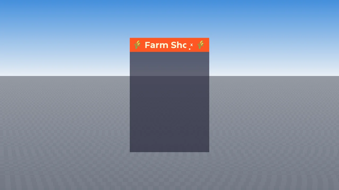 early checkpoint: an empty dark panel with a clipped title